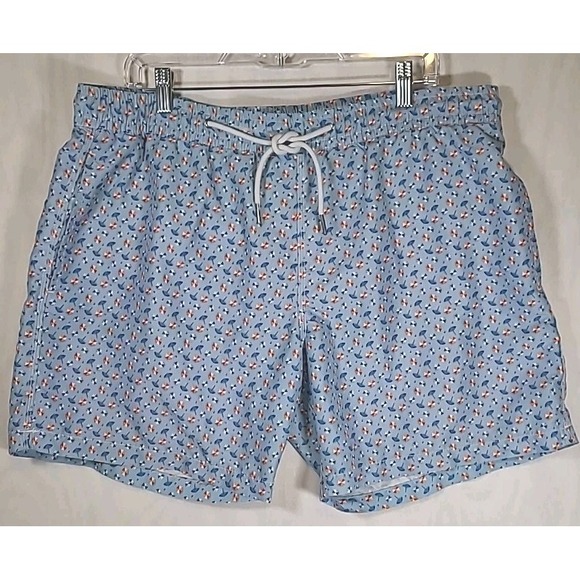 Slate & Stone Swim Trunks Mens Size XL All Over‎ Print Sun Umbrellas - Picture 1 of 13